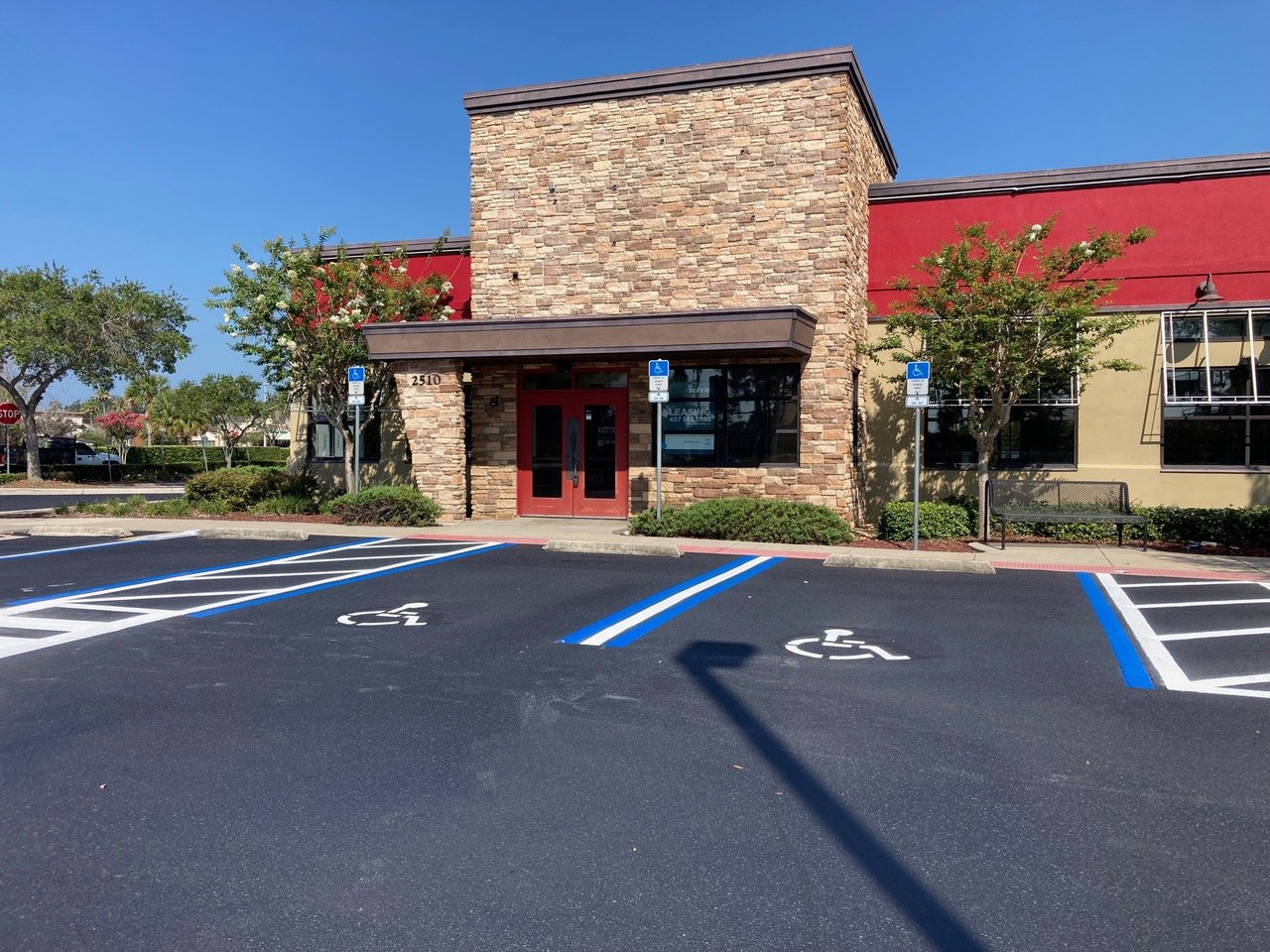 Image of ADA-compliant parking lot